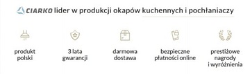 НАСТЕННАЯ ВЫТЯЖКА CIARKO DESIGN TRIO, ЧЕРНЫЙ/INOX