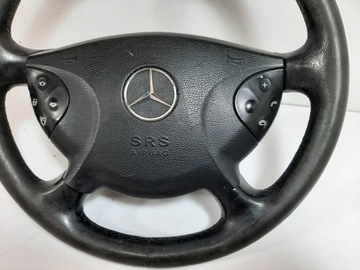 фото thumb №7, Mercedes w211 e200 03r руль кожа подушка мультифункция