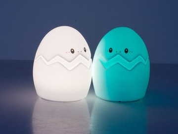 СВЕТОДИОДНЫЙ НОЧНИК ДЛЯ ДЕТЕЙ EGG RGB USB ПУЛЬТ ДУ
