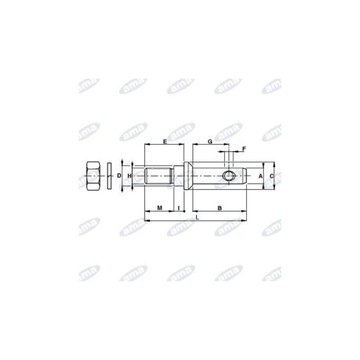 Болт для вкручивания категории 1/1 (22/22) SMART LINE, 00040EB
