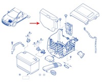 фото thumb №5, Корпус крышка компьютер renault trafic iii оригинал