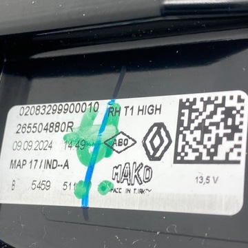 фото thumb №13, Нова оригінальний номер лампа правий зад renault captur ii 265504880r