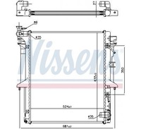 фото thumb №1, Nissens радіатор mitsubishi l 200 ka, kb 06-