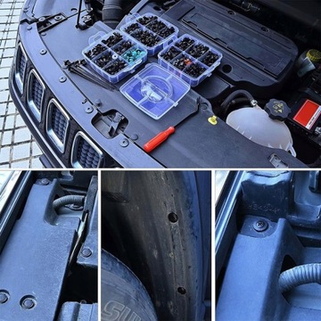 ЗАЖИМЫ ШПИЛЬКИ АВТОМОБИЛЬНЫЕ ЗАЖИМЫ ДЛЯ ОБИВКИ АВТОМОБИЛЯ 663 ЭЛЕМЕНТА 16 ТИПОВ