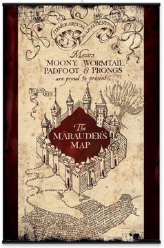 Постер «Карта мародеров» Гарри Поттера 61x91,5 см