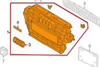 фото thumb №9, Audi sq5 8r бампер передний средняя защита радиатора 8r0853651a jcka