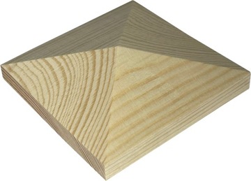 daszek daszki na słupek drewniany 9cm - piramidka