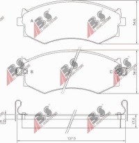 фото thumb №1, Гальмівні колодки перед nissan primera 90- 98, 200sx 88- 94