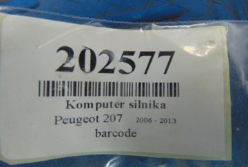 фото thumb №8, Peugeot 207 1.6 16v комп'ютер двигуна 0261s04008