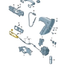 фото thumb №1, Ручка двері внутрішня задня seat ibiza хром ліва
