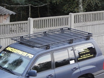 Bagażnik dachowy Toyota Land Cruiser J100 reling