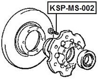 фото thumb №1, Шпилька колеса mitsubishi l200 96-