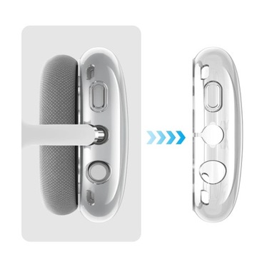 СИЛИКОНОВЫЙ ПРОЗРАЧНЫЙ ЗАЩИТНЫЙ ЧЕХОЛ ДЛЯ НАУШНИКОВ ДЛЯ AirPods Max