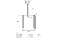 фото thumb №2, Щетка угольная, стартер as-pl sb6008