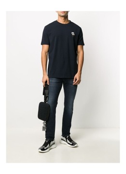 granatowa koszulka meska karl lagerfeld tshirt meski bawelniany r.XL