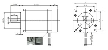 Шаговый серводвигатель 8Нм 86HSE8N-BC38 6А