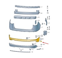 фото thumb №2, Skoda enyaq iv rear бампер lower спойлер 5lg8075219b9