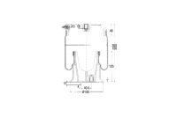 фото thumb №2, Magneti marelli пневмоподушка подвеска пневматический задняя l/p iveco daily