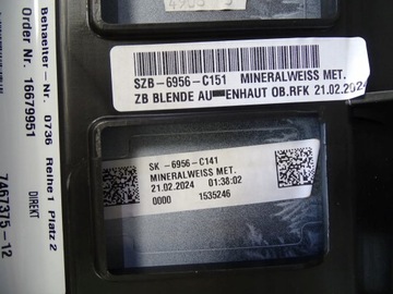 фото thumb №7, Накладка крышки багажника bmw g32 gran туризмо оригинальный номер 7467375 минерально-белый met.