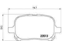 фото thumb №2, Гальмівні колодки гальмівні toyota camry 96-01 brembo