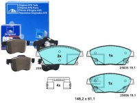 Купить Комплект тормозных колодок тормозных ate 13301234 22799077, фото thumb