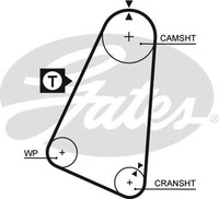 фото thumb №9, Ремень распределительного вала gates 5030