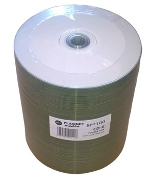 PLATINET CD-R 700 МБ 52X БЕЛЫЕ FF INK. ДЛЯ ПЕЧАТИ PRO SP*100 [41011]