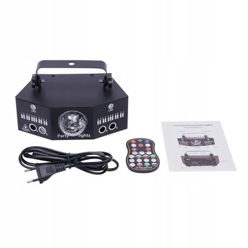 7-OKOWA LAMPA SCENICZNA LED MAGICZNA KULA LASEROWA