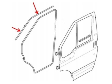 фото thumb №4, Прокладка верхня ліва двері перед передніх ford transit 7 2006-