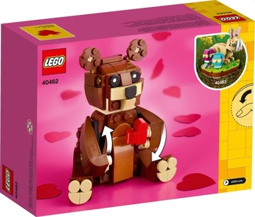 LEGO 40462 МЕДВЕДЬ ПОДАРОК ​​НА ДЕНЬ ВАЛЕНТИНА РОЗЫ ЦВЕТЫ НОВИНКА