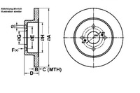фото thumb №1, Тормозные диски тормозные 2szt. toyota iq yaris aston marti