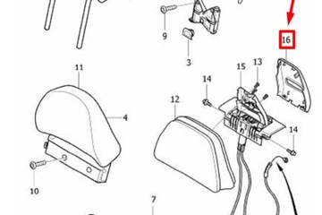 фото thumb №8, Volvo v60 mk1 чохол na підголівник задній новий оригінальний 39806234