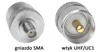RF адаптер SMA/gn-UHF/UC1/wt 50 Ом