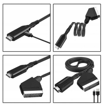 Совместимость с HDMI с силиконовым адаптером Scart