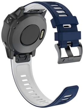 GRANATOWO-BIAŁY Pasek Garmin Fenix 5S Plus (Tech-Band)