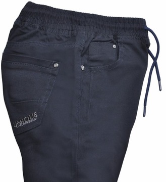 GULIO Брюки строгие JOGGERS, удобные, на резинке, темно-синие, размер 134/140