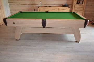 8FT Stół Bilardowy Radley Vintage Pool Sonoma J. + Nakładka Cymbergaj-Tenis