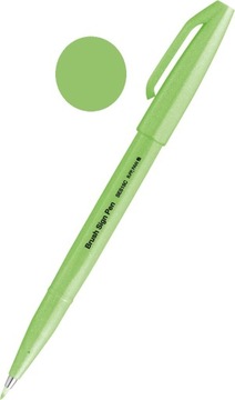 PISAK PĘDZELKOWY BRUSH PEN do kaligrafii szkiców marker Pentel FLUO SELEDYN