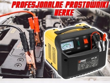 PROSTOWNIK SAMOCHODOWY DO AKUMULATORÓW 12V 24V 20A ŁADOWARKA AKUMULATORA