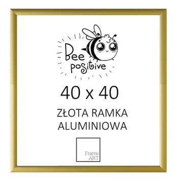 Золотая алюминиевая рама для плаката 40x40 Photo Puzzle