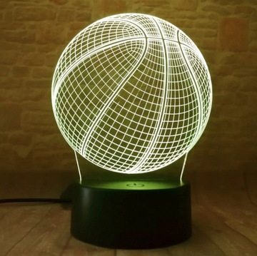 3D LED BASKETBALL USB-ночник + RGB ПУЛЬТ ДУ