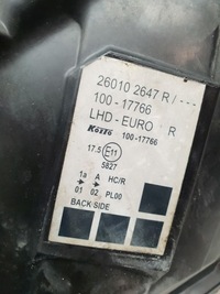 фото thumb №14, Renault kangoo ii iii lift 13-20 лампа перед передня права 260102647r