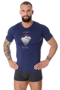 МУЖСКАЯ МУЖСКАЯ ТЕРМОАКТИВНАЯ ФУТБОЛКА BRUBECK OUTDOOR ШЕРСТЯНАЯ