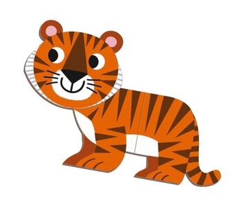 Магнитный пазл Magnetibook Animals для детей от 3 лет, Janod