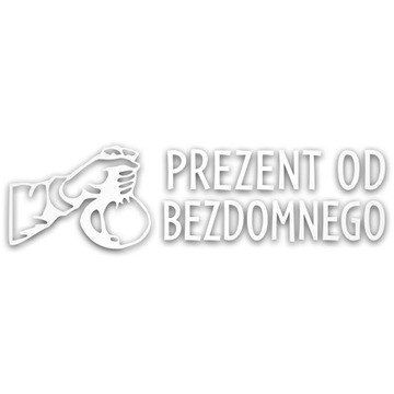 СВЕТООТРАЖАЮЩАЯ НАКЛЕЙКА ПОДАРОК ​​ОТ БЕЗДОМНОГО СЕРЕБРЯНОГО