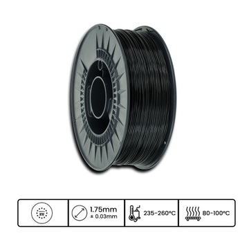 3DPower ABS-нить 1,75 мм, черная, 1 кг.