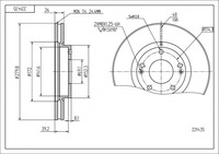 фото thumb №1, 2x диск тормозная перед hyundai coupe tuscon i30