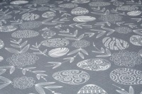 Серая пасхальная скатерть с защитой от пятен, 130×250