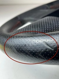 фото thumb №5, Воздуховод кожаный skoda fabia ii monte carlo czerwona нитка