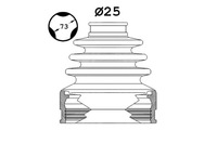 фото thumb №1, Sasic захист шарнір перед всередині honda civic ix civic viii opel